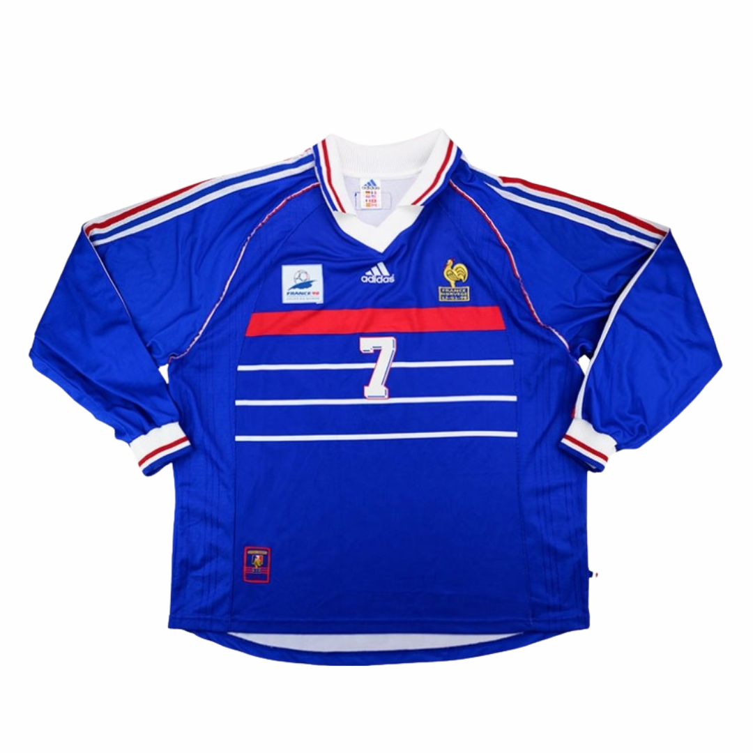 Camiseta Francia 1998 1ª equipación manga larga